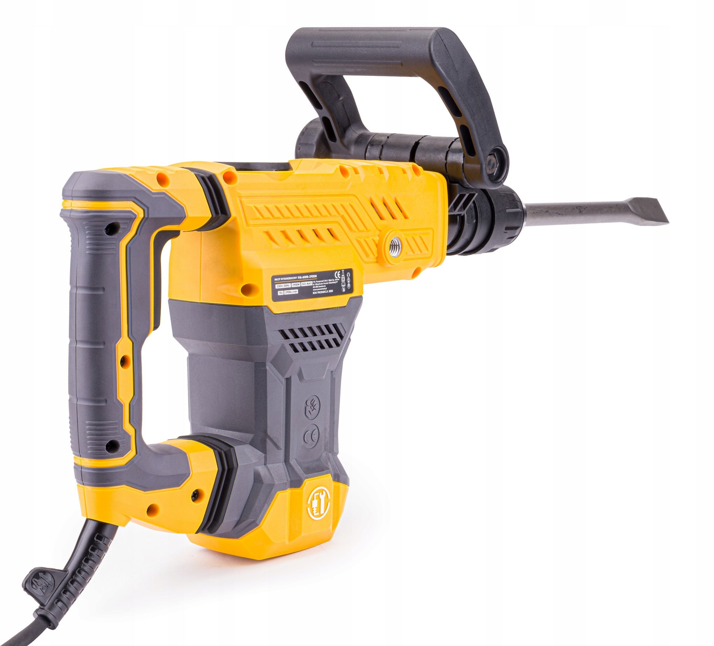 IMPACT DEMOLITION HAMMER FOR FORGING 18J SDS-MAX 2900W CHISEL CASE SET Brand Powermat