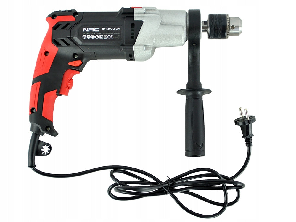 IMPACT DRILL 2-SPEED NAC 1200 IN SMOOTH SPEED CONTROL + HANDLE Packaging status original