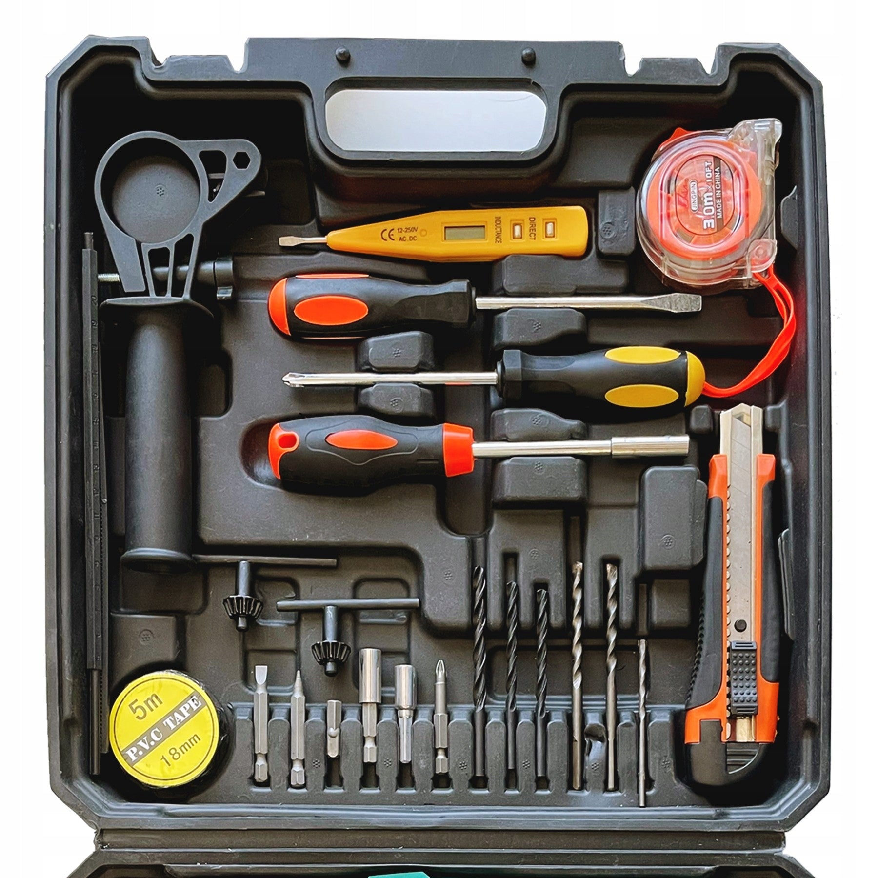 IMPACT DRILL 2200W SCREWDRIVER TOOLS 37 EL SUITCASE SET XXL Manufacturer code WIERTARKA UDAROWA 2200W ZESTAW NARZĘDZI