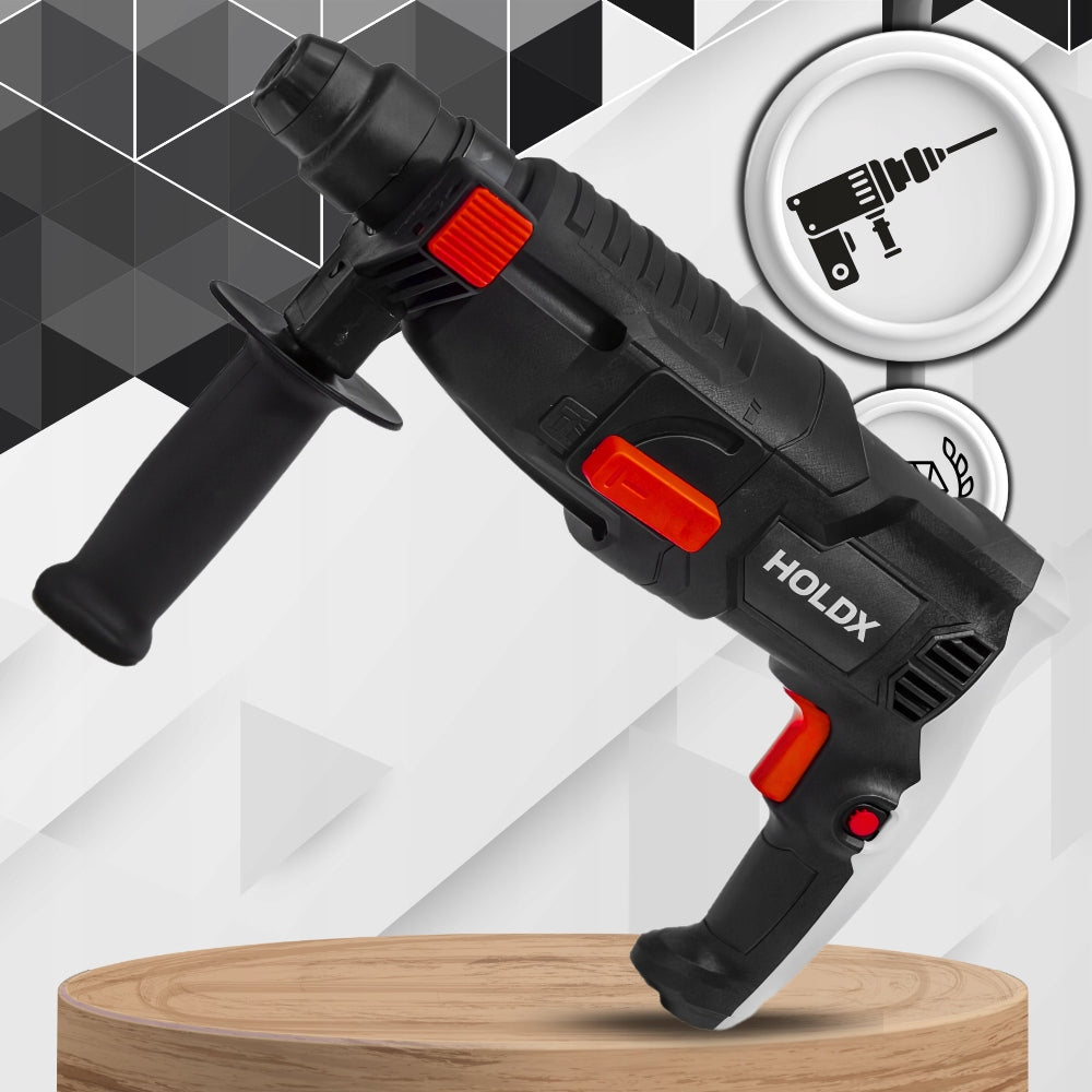 IMPACT DRILL 2500W 230V HOLDX SDS STRONG HAMMER DRILL BIT SET Packaging status original