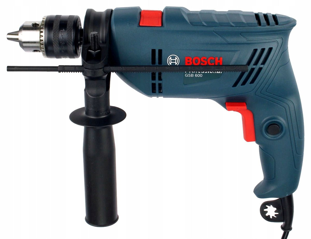 IMPACT DRILL 600W GSB 600 RE BOSCH + CASE + ACCESSORIES EAN (GTIN) 4053423247282