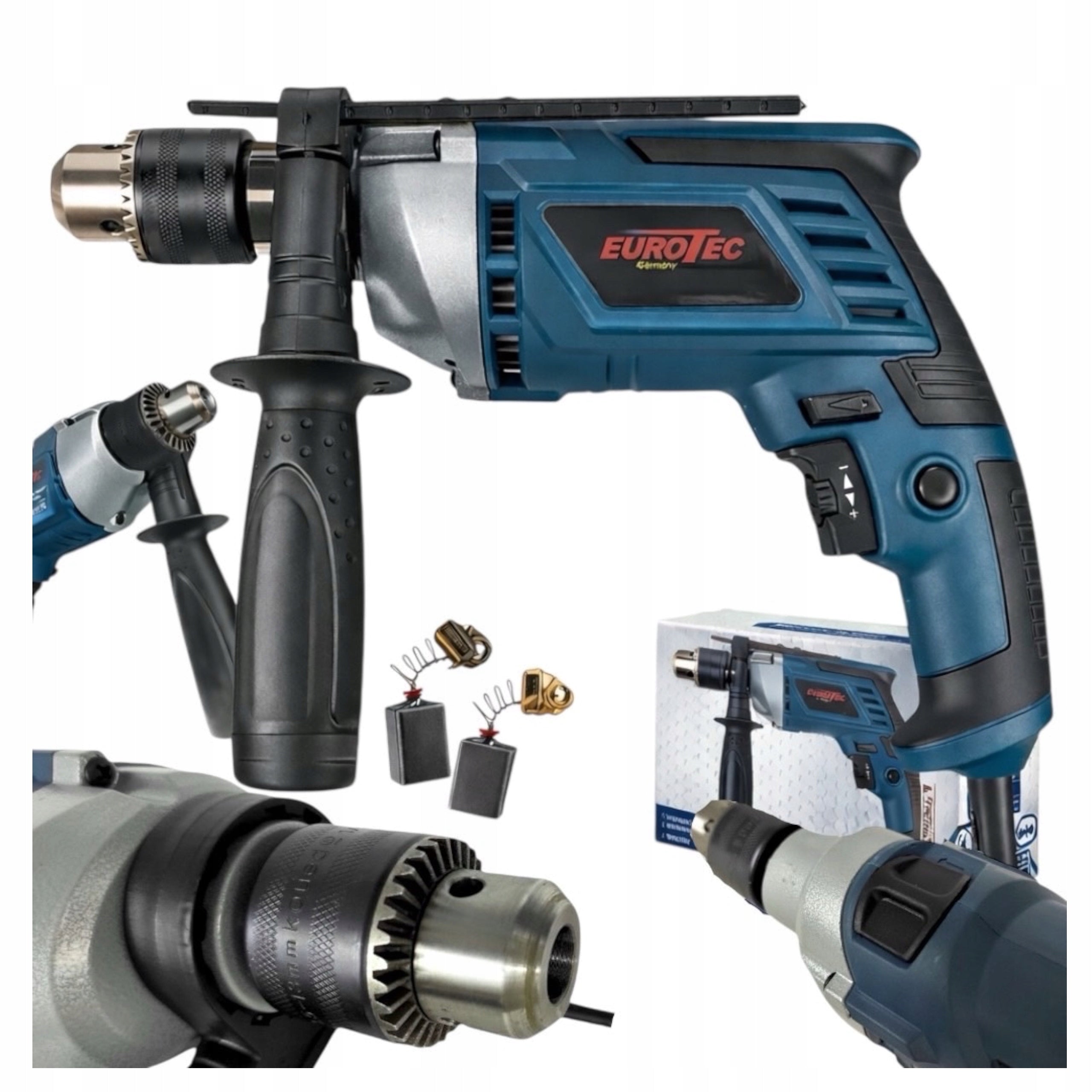 IMPACT DRILL Eurotec 1700 W handle 0 13 mm speed control