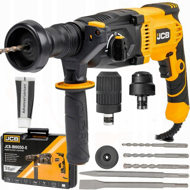 IMPACT DRILL SDS+ HAMMER DRILL 3.5J STRONG 1050W WITH IMPACT CASE JCB