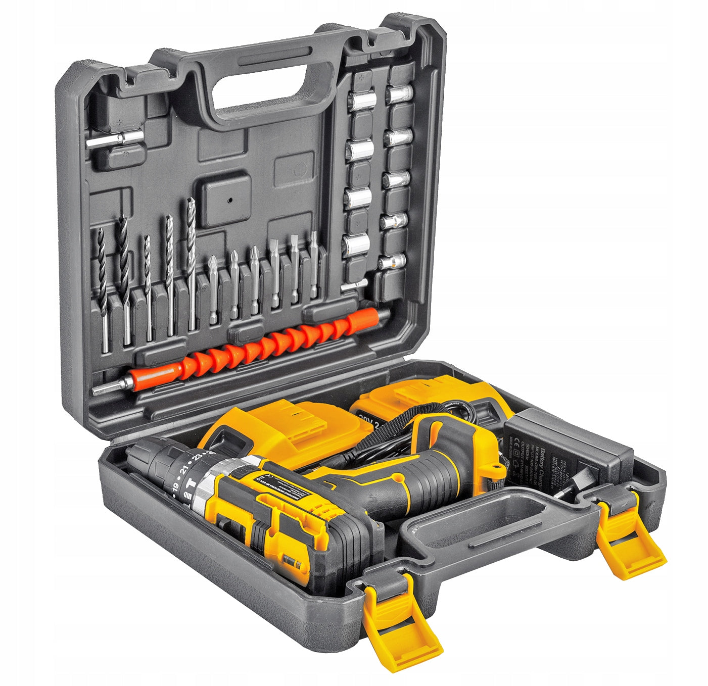 IMPACT Drill Cordless Screwdriver SUITCASE 2xAKU 20V MP0424 Caps Packaging status original