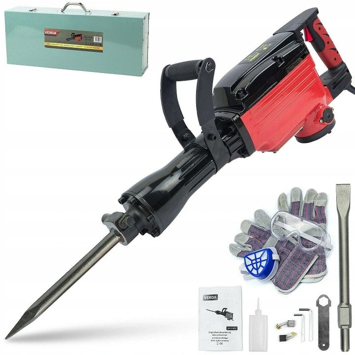 IMPACT HAMMER FOR FORGING DEMOLITIONS STRONG VERDA HEX30 2000W 50j Manufacturer code MŁOT WYBURZENIOWY UDAROWY DO KUCIA