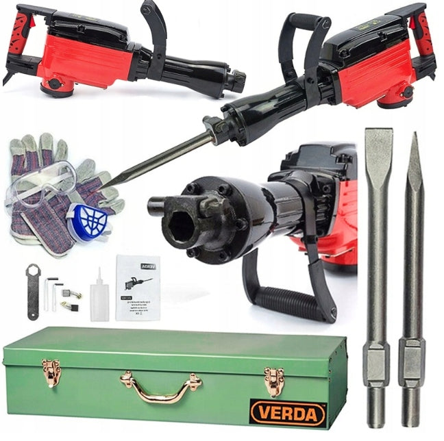 IMPACT HAMMER FOR FORGING DEMOLITIONS STRONG VERDA HEX30 2000W 50j
