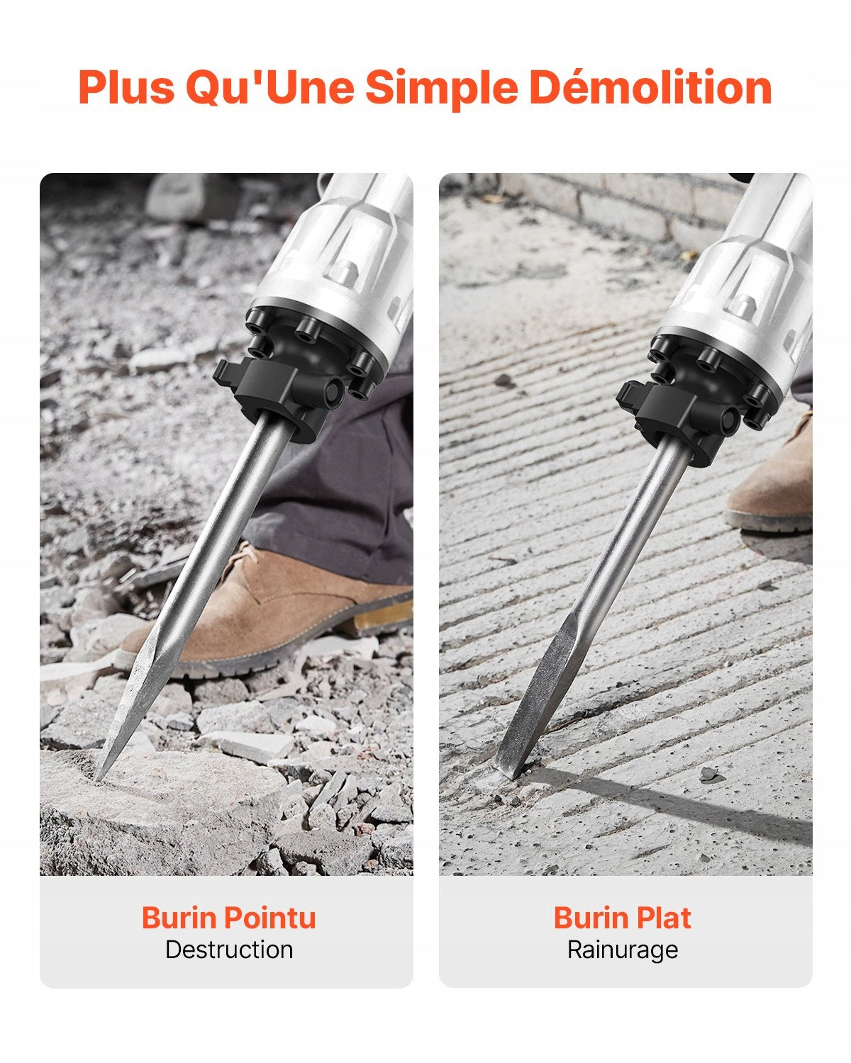 IMPACT HAMMER for Concrete 3500 W 60 J 1/4 Hexagonal Handle Manufacturer code DXDH