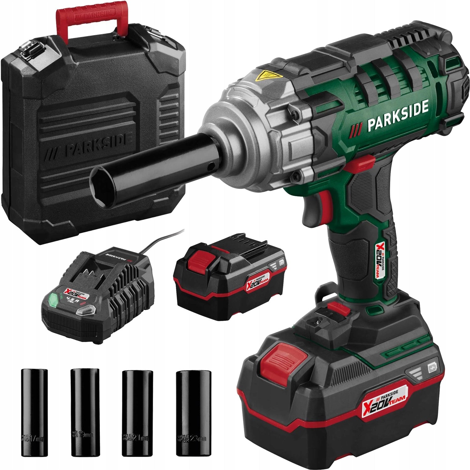 IMPACT WRENCH PARKSIDE PASSK C4 20 V BATTERY PACK CHARGER + CASE