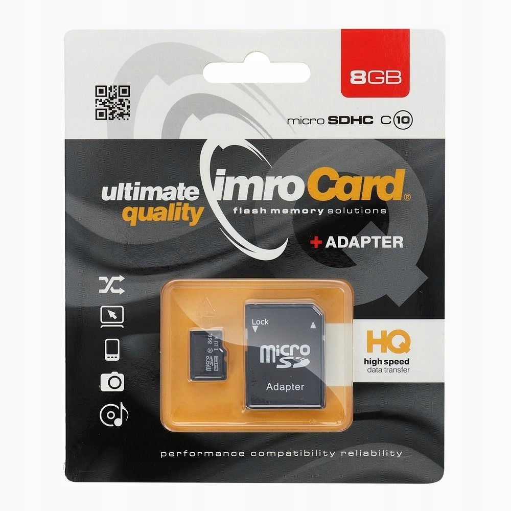 IMRO 8GB 100MB/s class 10 UHS I microSD memory card with SD adapter