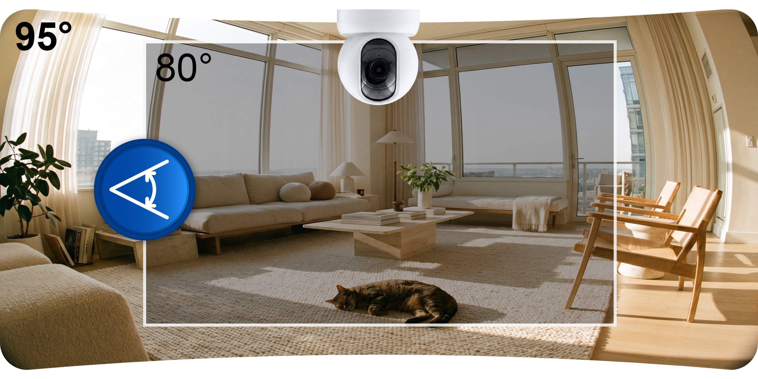 INDOOR CAMERA IP ROTATING 3MP WI-FI TUYA NANNY HOME MOTION TRACKING Brand Berdsen