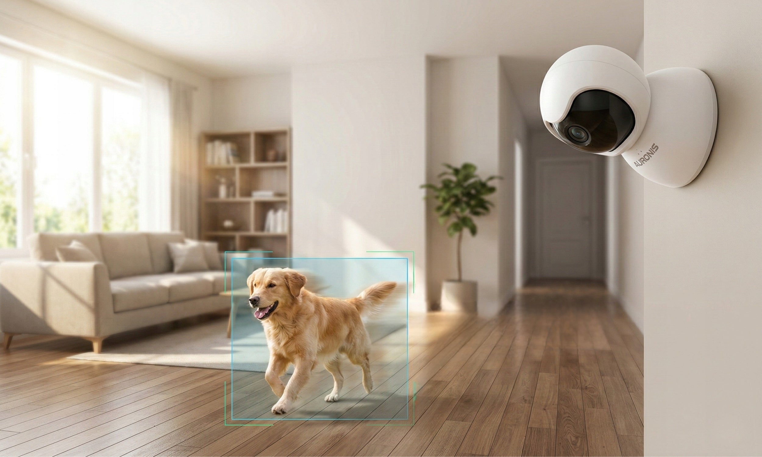 INDOOR WIFI CAMERA ROTATING BABY MONITOR ELECTRONIC 3MP FOR HOME DETECTION Brand Auronis