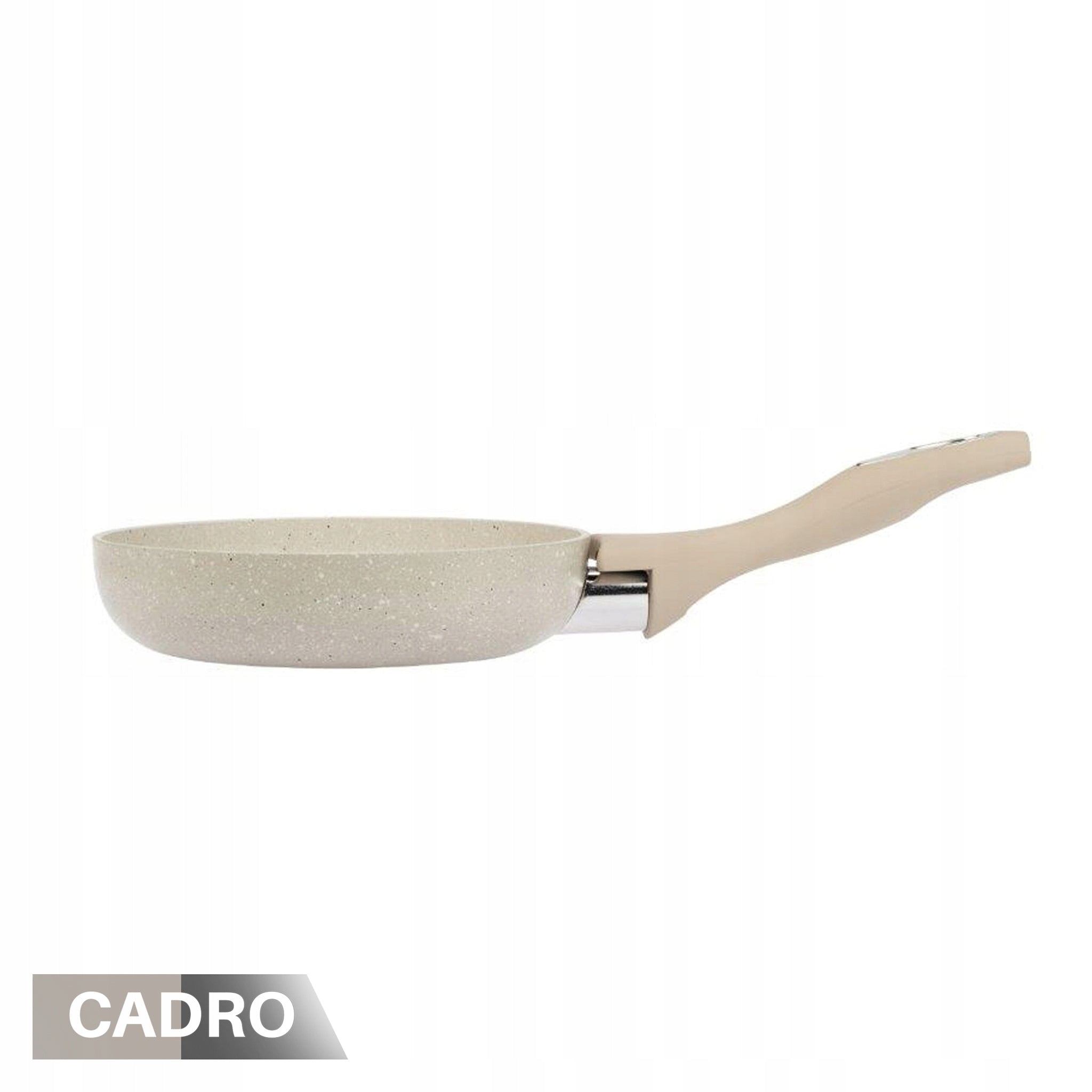 INDUCTION PAN deep for frying non-stick durable beige 16cm Brand Cadro