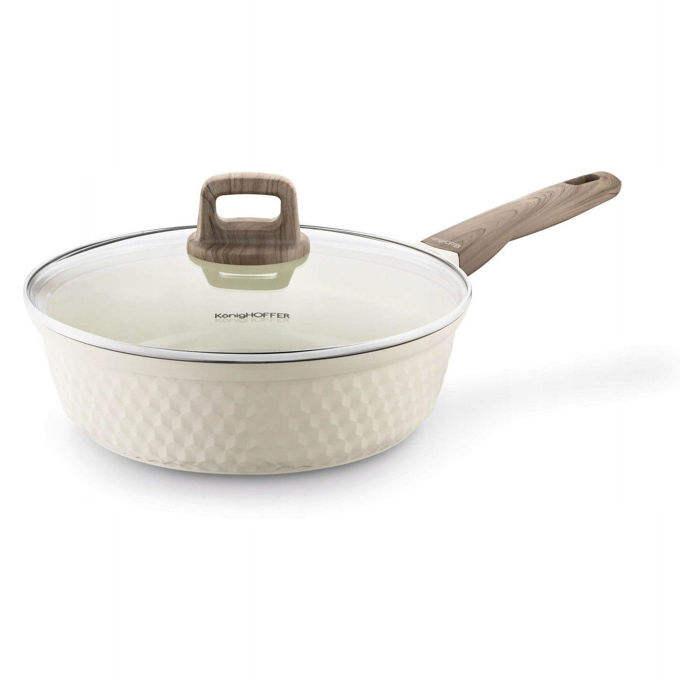 INDUCTION PAN with CERAMIC coating Cream Konighoffer Rosti 28cm