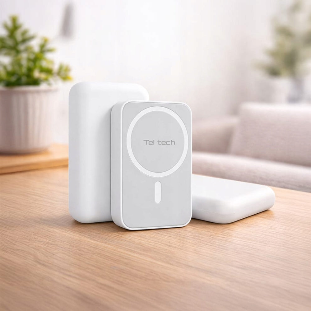 INDUCTION POWERBANK MAGSAFE 10000 mAh MAGNETIC WIRELESS SLIM Brand Teltech