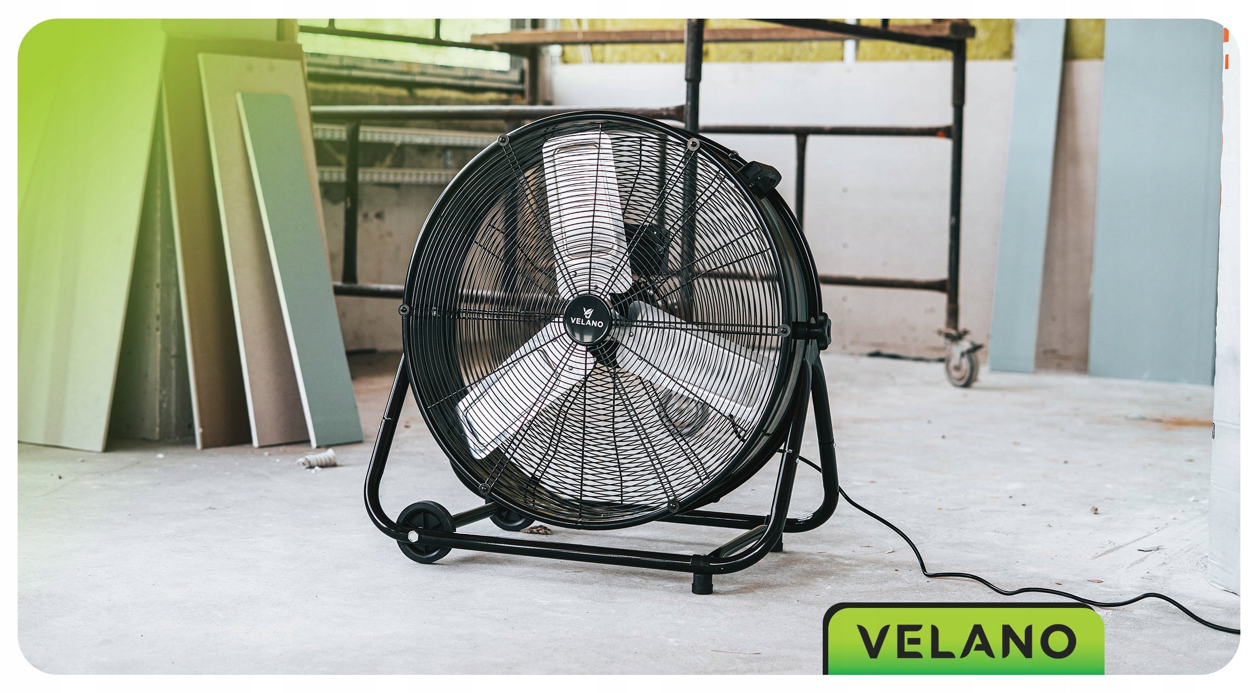 INDUSTRIAL FAN FLOOR FAN CIRCULATOR 61CM 300W LARGE POWERFUL Control mechanical