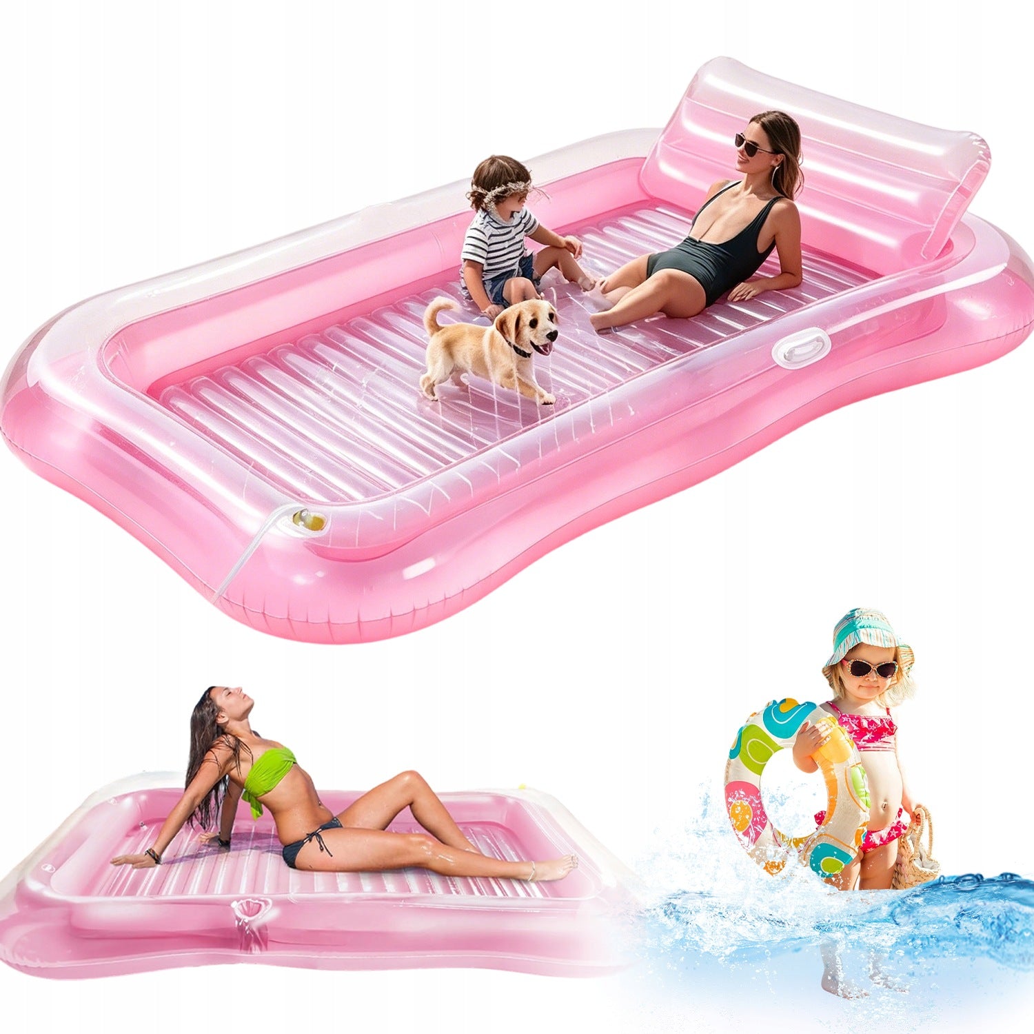 INFLATABLE BEACH SWIMMING MATTRESS FOR WATER TANNING FOR POOL FOUNTAIN