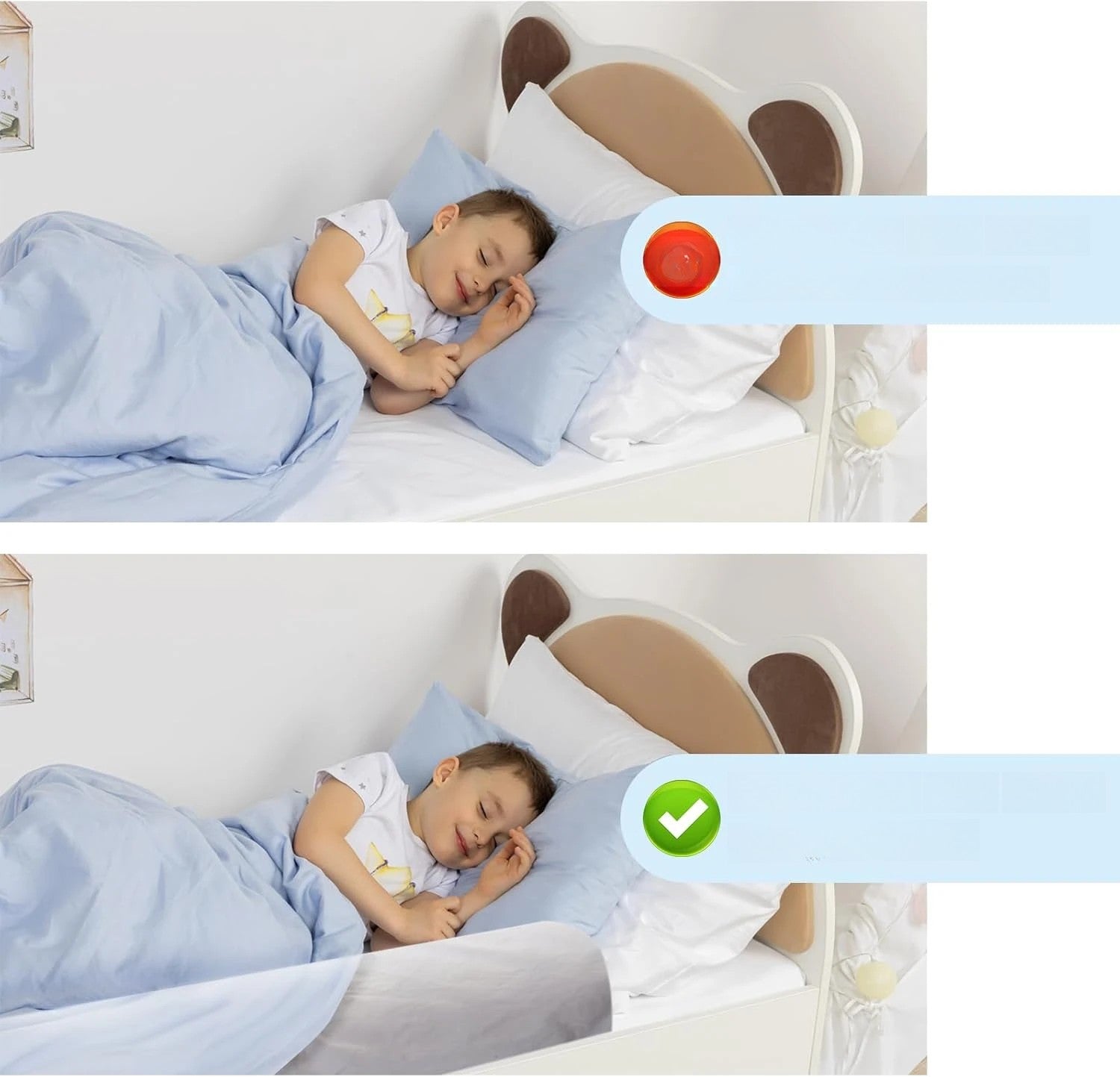 INFLATABLE BED RAILING SIDE COVER FOR CHILDREN 120cm PROTECTION 2x Manufacturer code DMUCHANA BARIERKA NA ŁÓŻKO OSŁONA BOCZNA