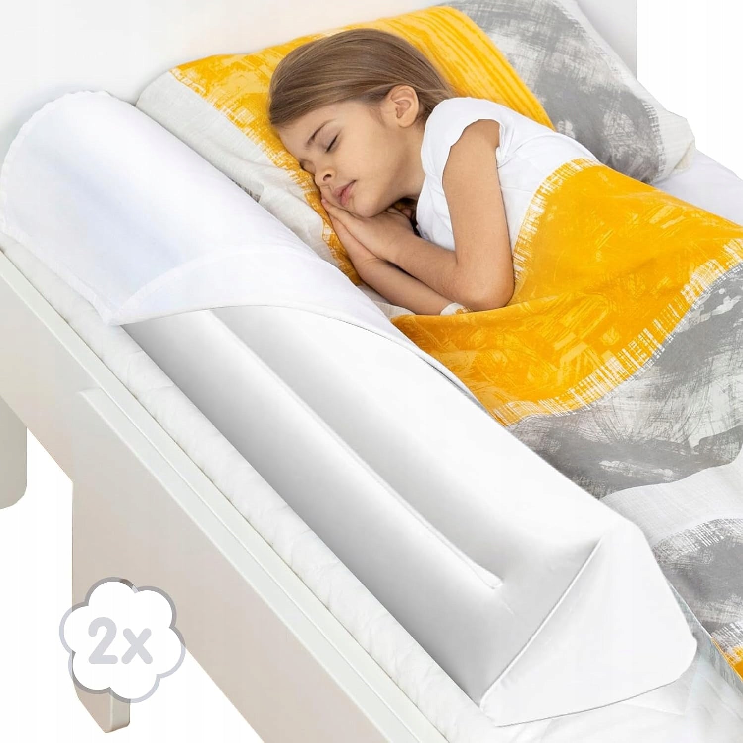 INFLATABLE BED RAILING SIDE COVER FOR CHILDREN 120cm PROTECTION 2x