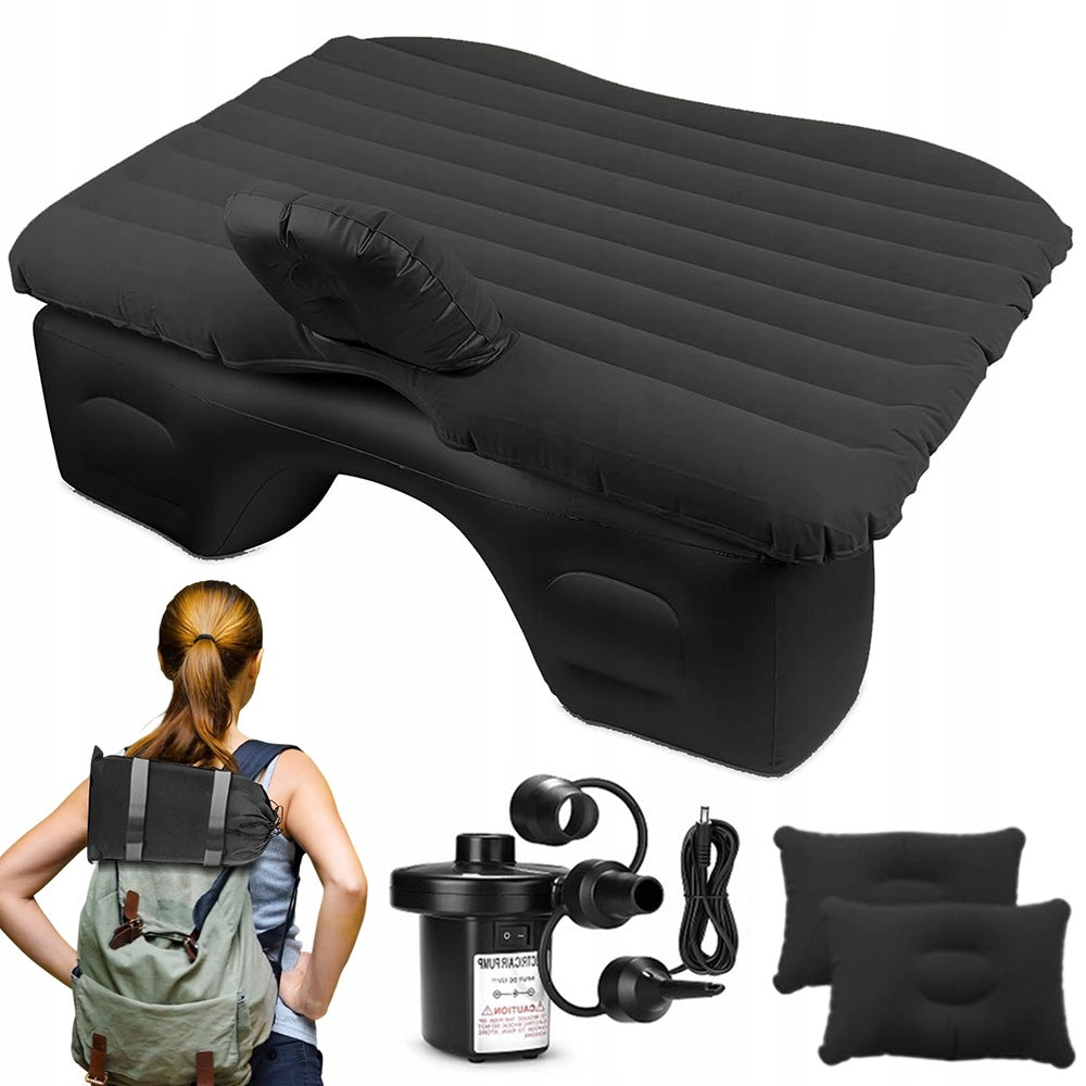 INFLATABLE CAR MATTRESS FOR CAMPING TRAVEL 135×80×45CM PORTABLE