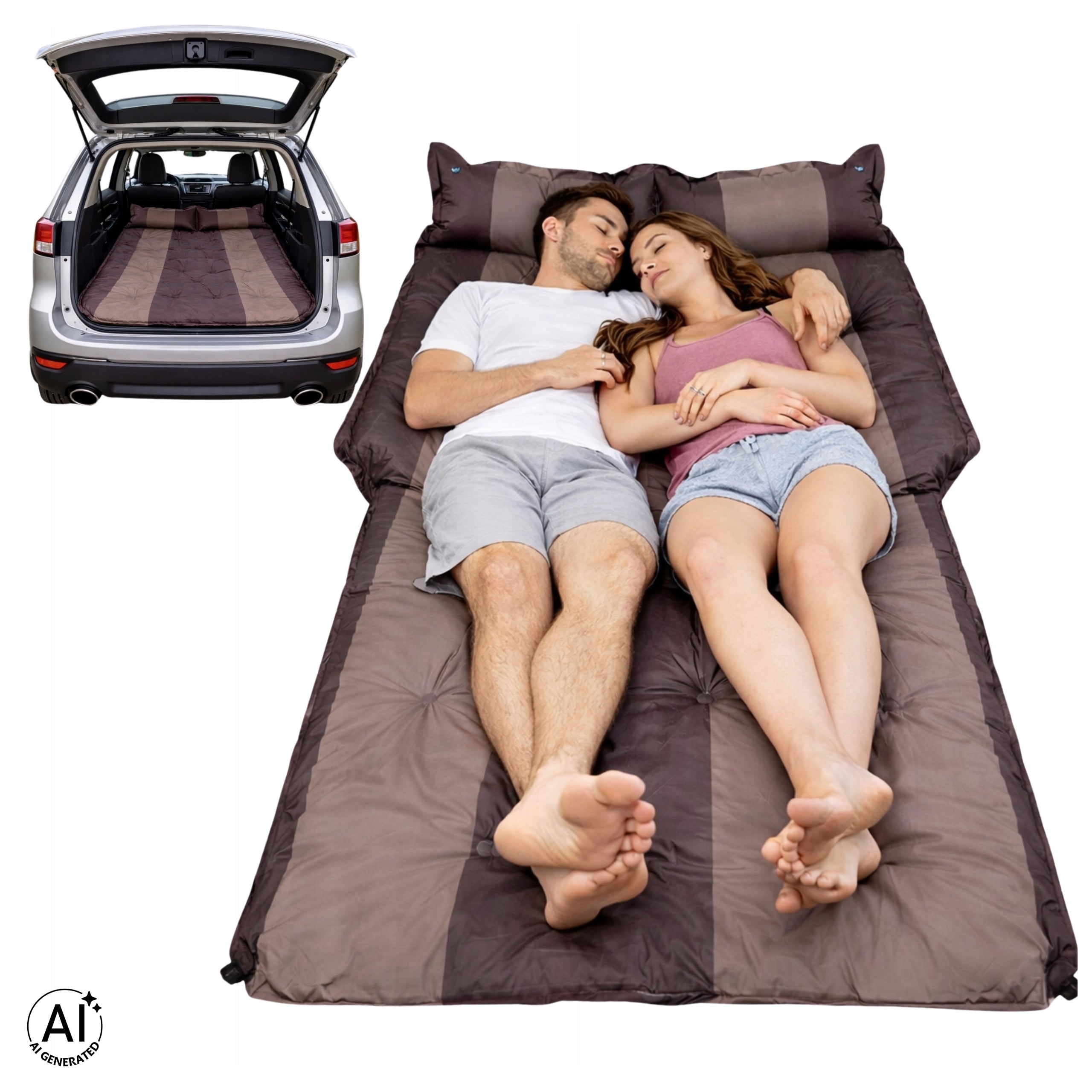 INFLATABLE MATTRESS DOUBLE CAR SLEEPING BED FOR CAR