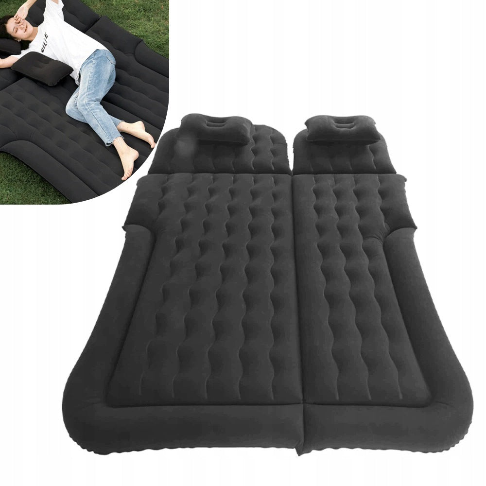 INFLATABLE MATTRESS FOR CAR SUV TRUNK WITH PUMP 12V 3IN1 BLACK Packaging status original