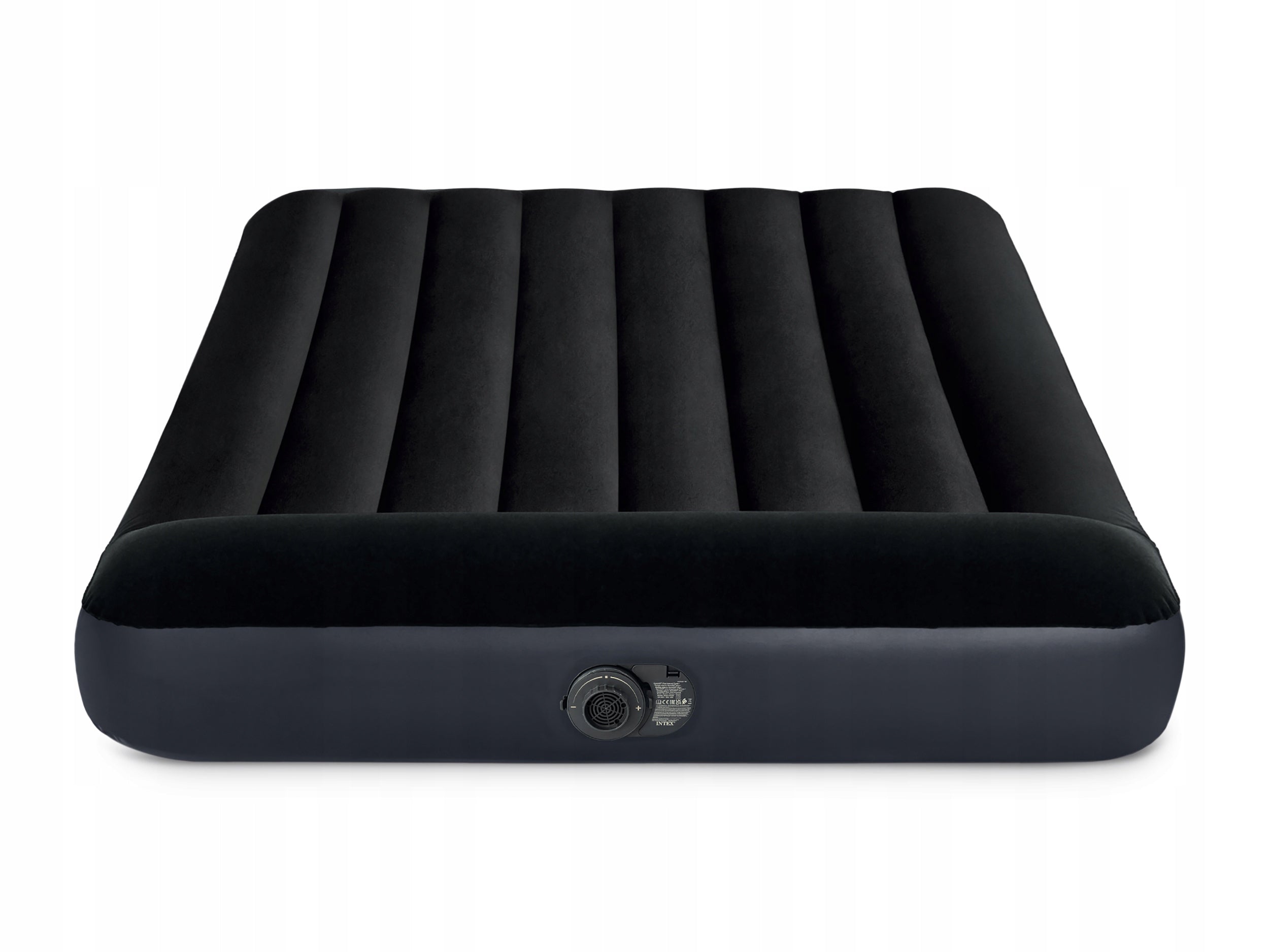 INFLATABLE MATTRESS with pump 230V VELOUR DOUBLE BED INTEX 64150ND Color black