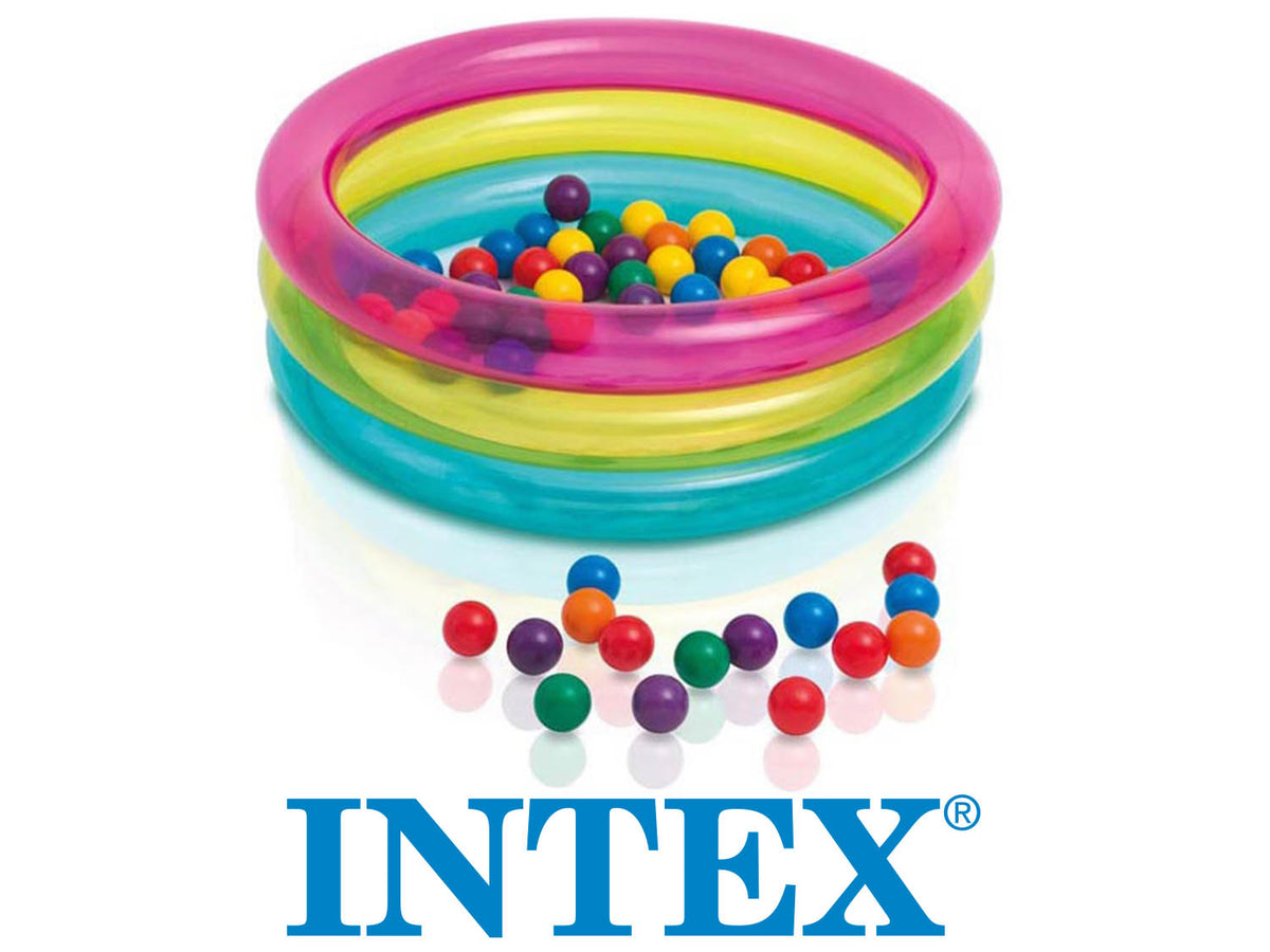 INFLATABLE PLAYPEN POOL +BALLS 86cm INTEX 48674 Brand Intex