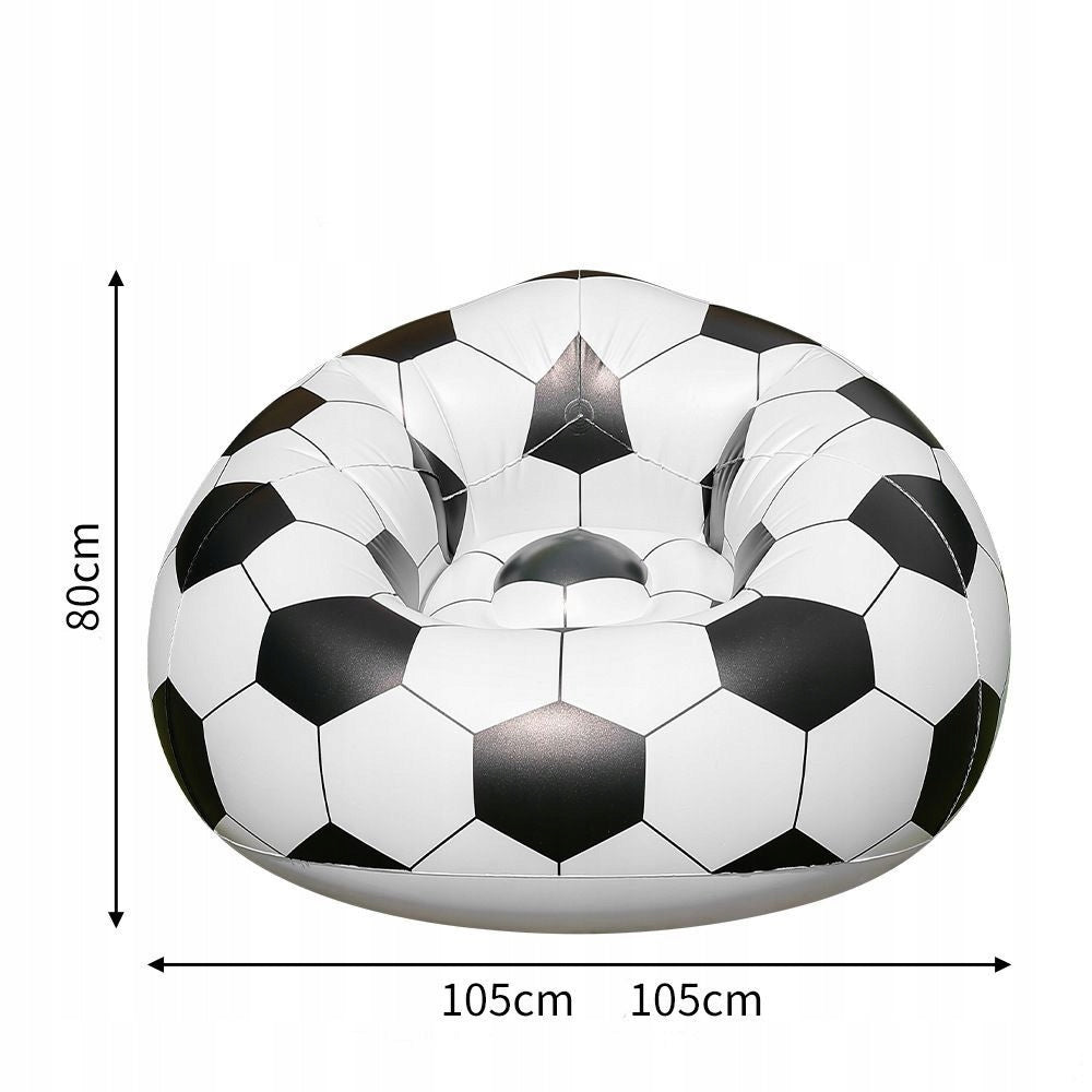 INFLATABLE POUF FOOTBALL SEAT BAG SEAT 105 CM Manufacturer code RE-1552