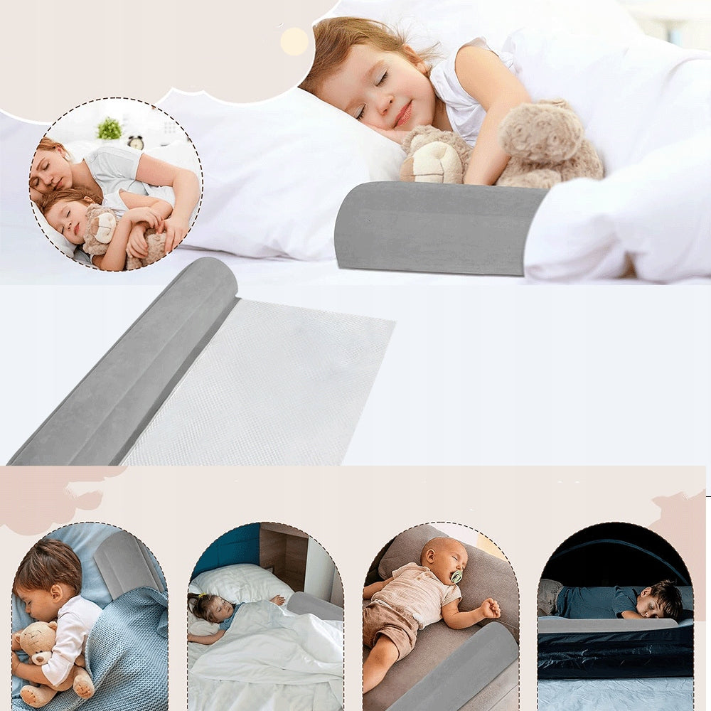INFLATABLE PROTECTIVE BED BARRIER FOR KIDS TRAVEL AGAINST FALL Packaging status original