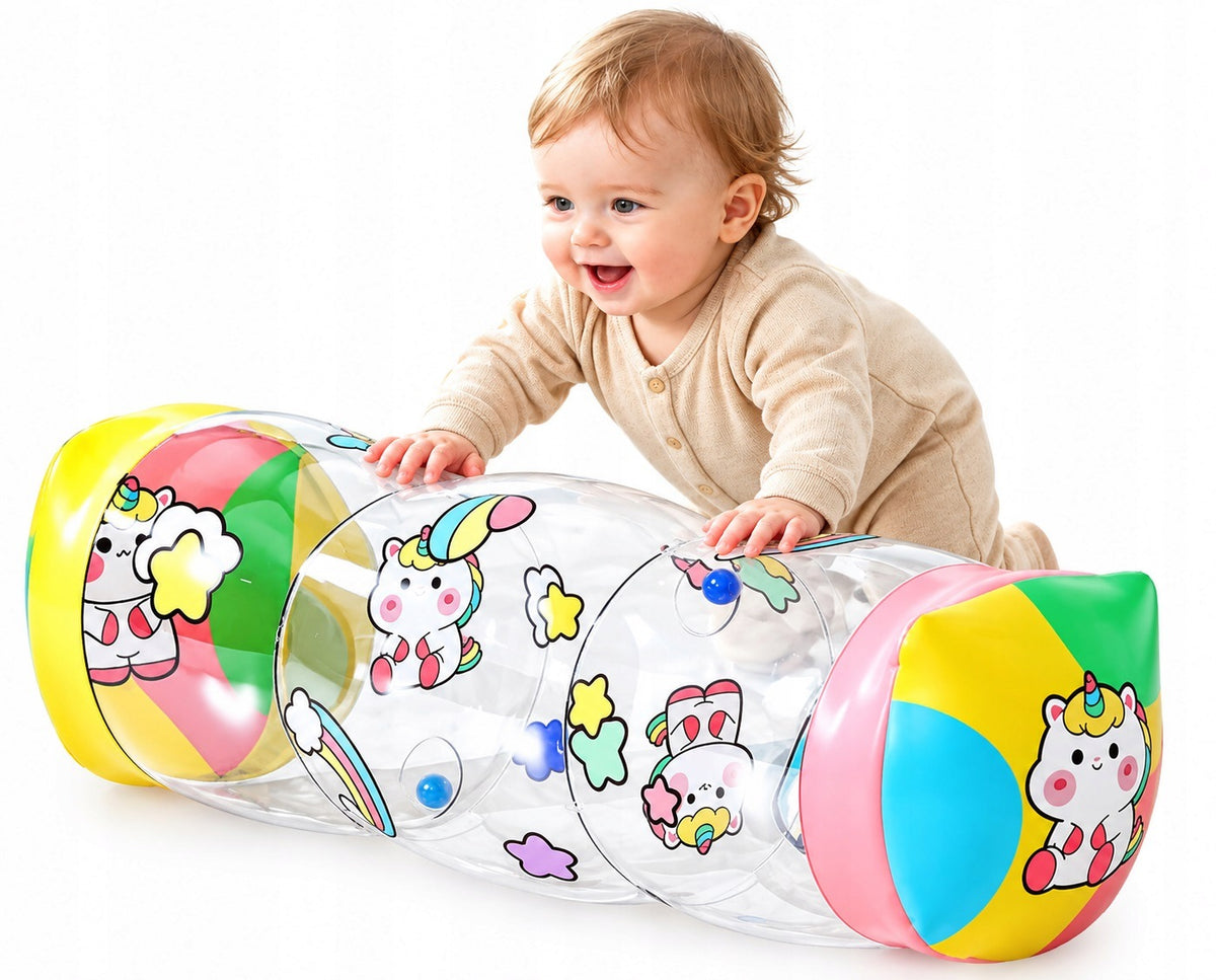 INFLATABLE ROLLER FOR CRAWLING for Kids Toy with Rattles Packaging status original