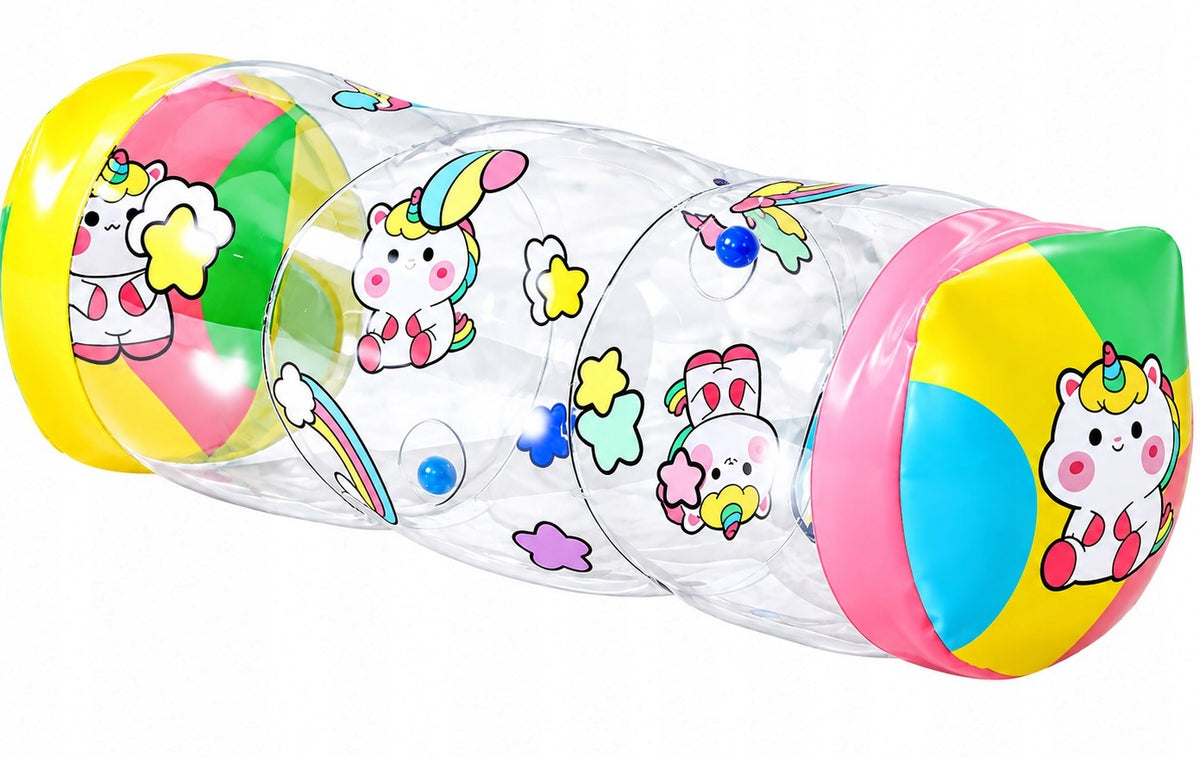 INFLATABLE ROLLER FOR CRAWLING for Kids Toy with Rattles