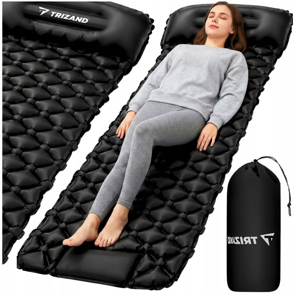 INFLATABLE SINGLE FOLDING SELF-INFLATING COVER HIKING MATTRESS