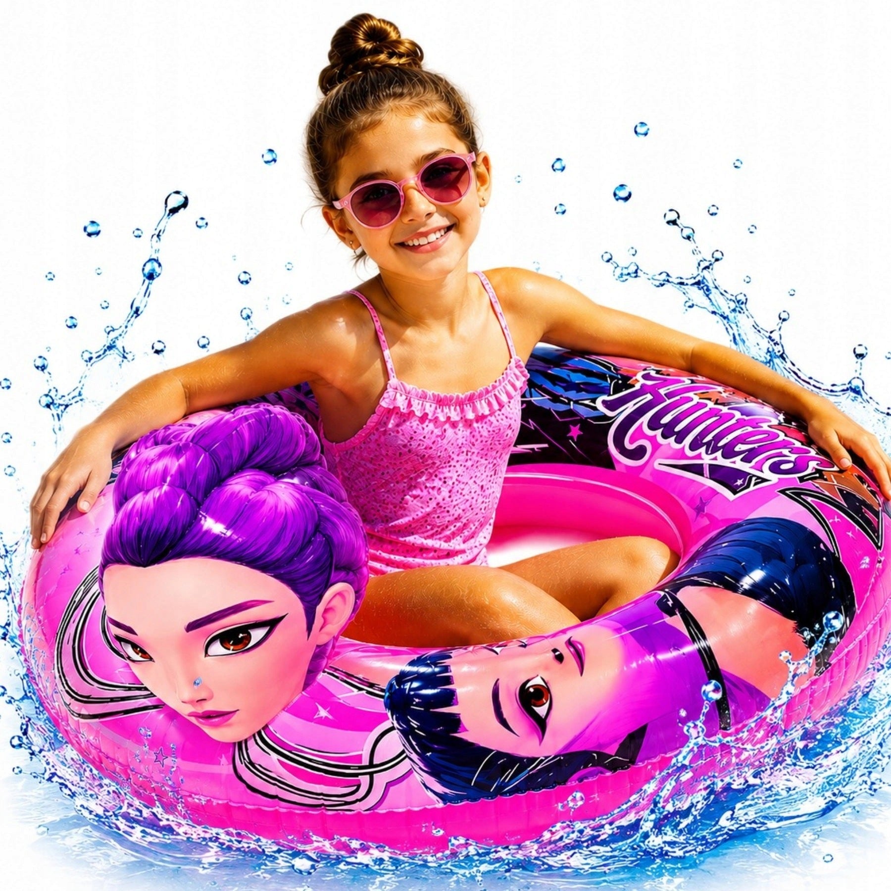 INFLATABLE SWIMMING WHEEL DEAMON HUNTERS CIRCLE K-POP KPOP FOR SWIMMING POOL 70CM XL Packaging status original