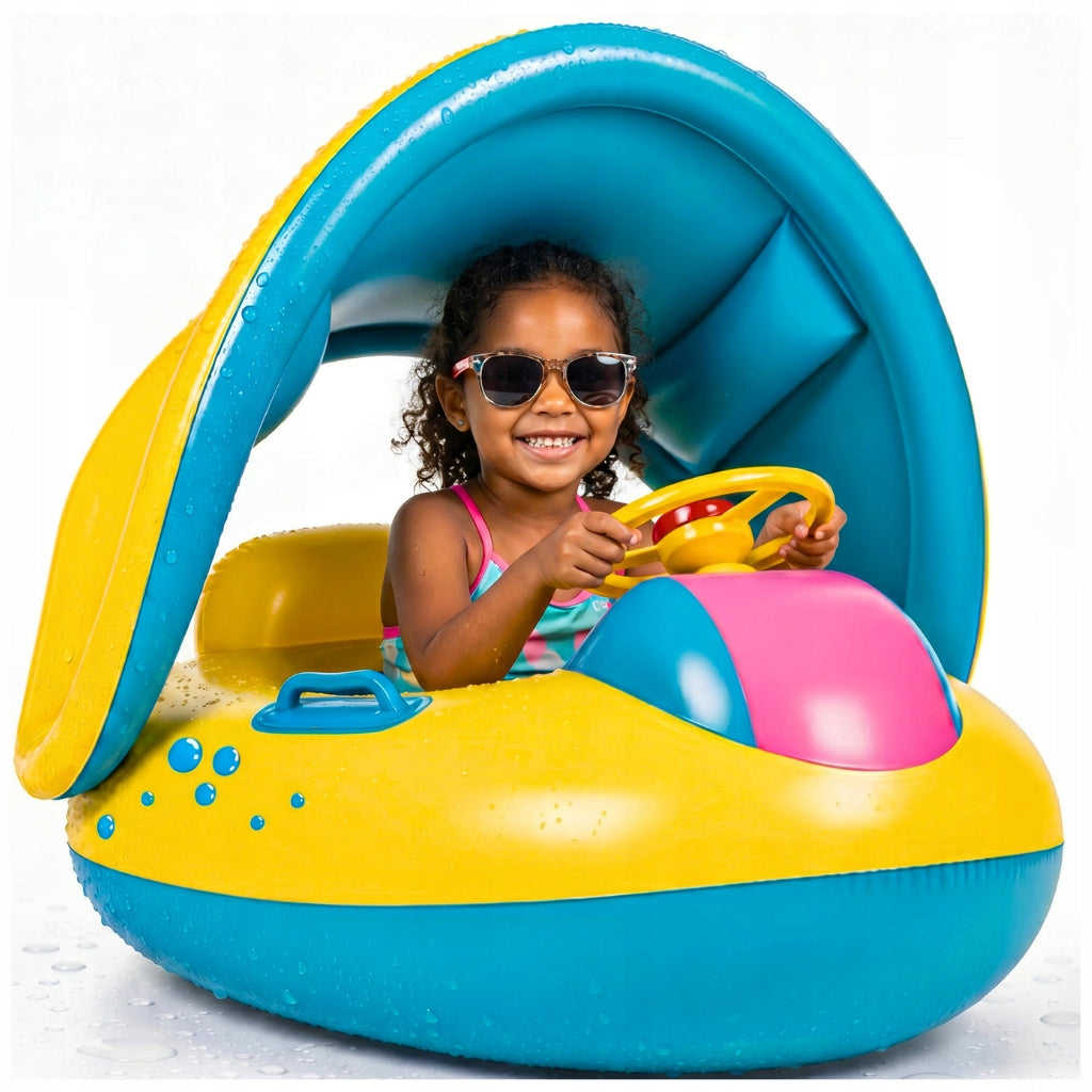 INFLATABLE SWIMMING WHEEL FOR KIDS WITH BEACH CANOPY