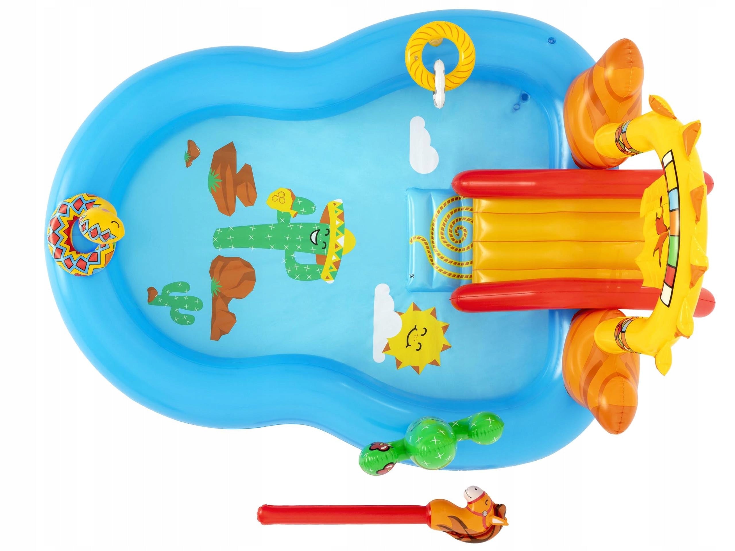 INFLATABLE WATER PLAYGROUND FOR GARDEN SPRINKLER BALLS SLIDE TOYS Height 139 cm