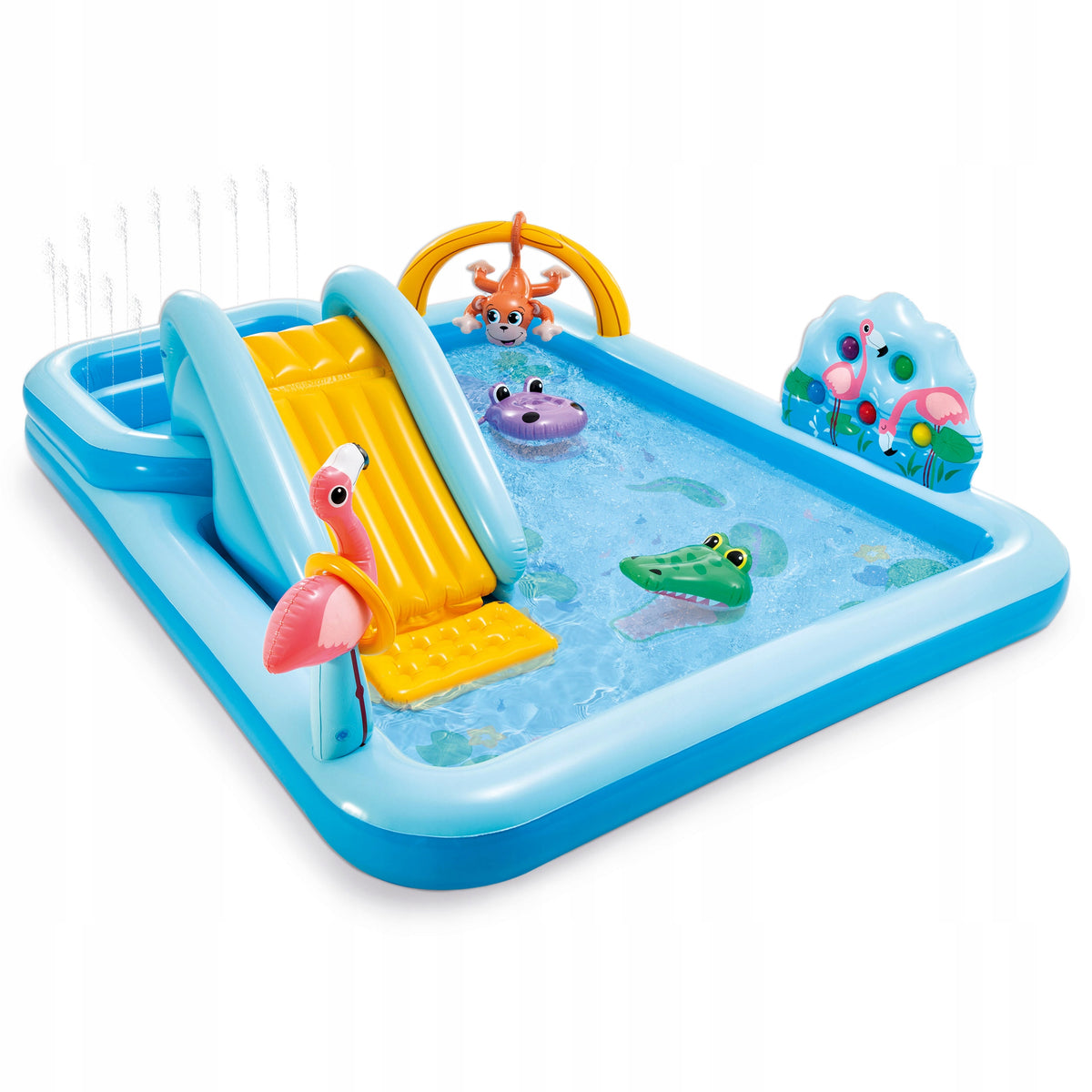 INFLATABLE WATER PLAYGROUND SWIMMING POOL JUNGLE SLIDE INTEX 57161 MODEL 2026