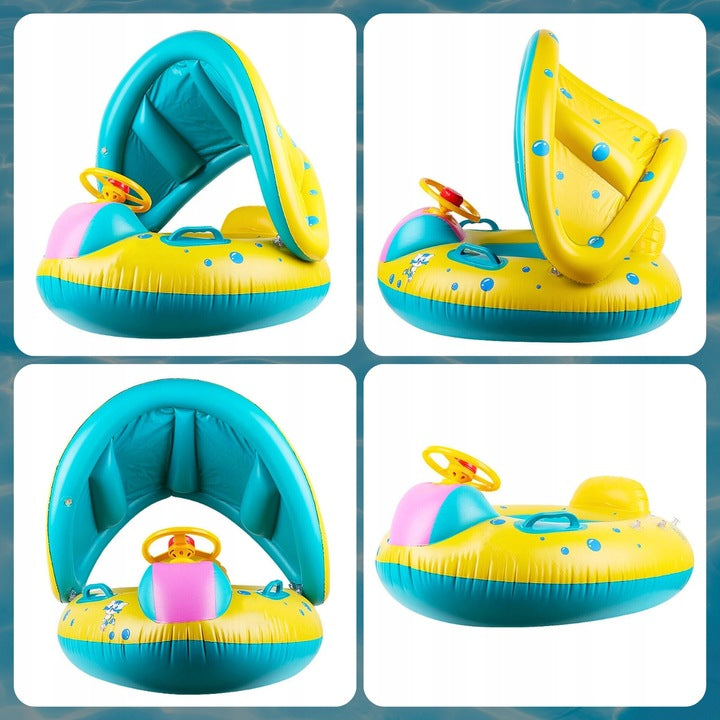 INFLATABLE WHEEL FOR SWIMMING WATER BABY MATTRESS CHILDREN WITH BASEBALL Manufacturer code MATERAC FOTEL KÓŁKO Z UCHWYTAMI BASENU WODY