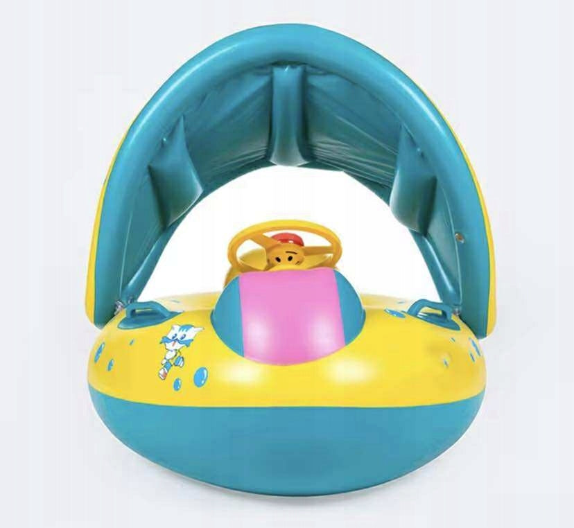 INFLATABLE WHEEL FOR SWIMMING WATER BABY MATTRESS CHILDREN WITH BASEBALL Packaging status original