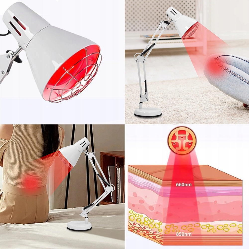 INFRARED HEALING LAMP WHITE LAMP FOR RED LIGHT THERAPY Medical device no