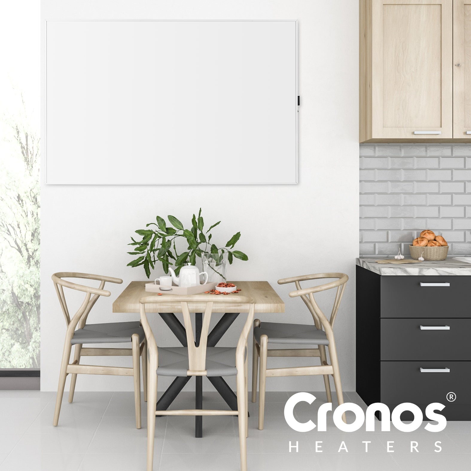 INFRARED HEATER PANEL ELECTRIC RADIATOR WiFi TUYA IR 500W Brand Cronos