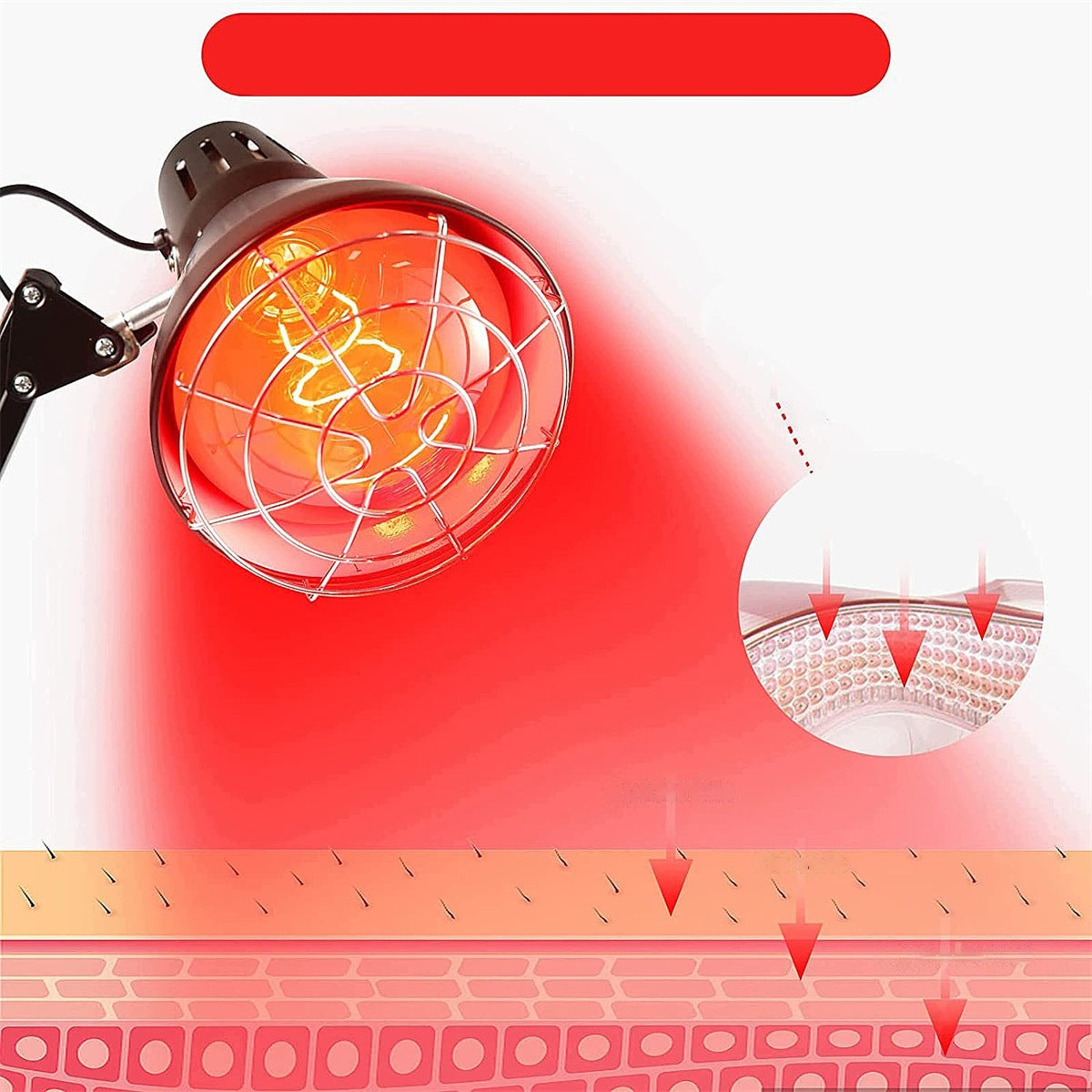 INFRARED HEATING LAMP HEALING STRONG ADJUSTABLE Manufacturer of a medical device 6902515170626