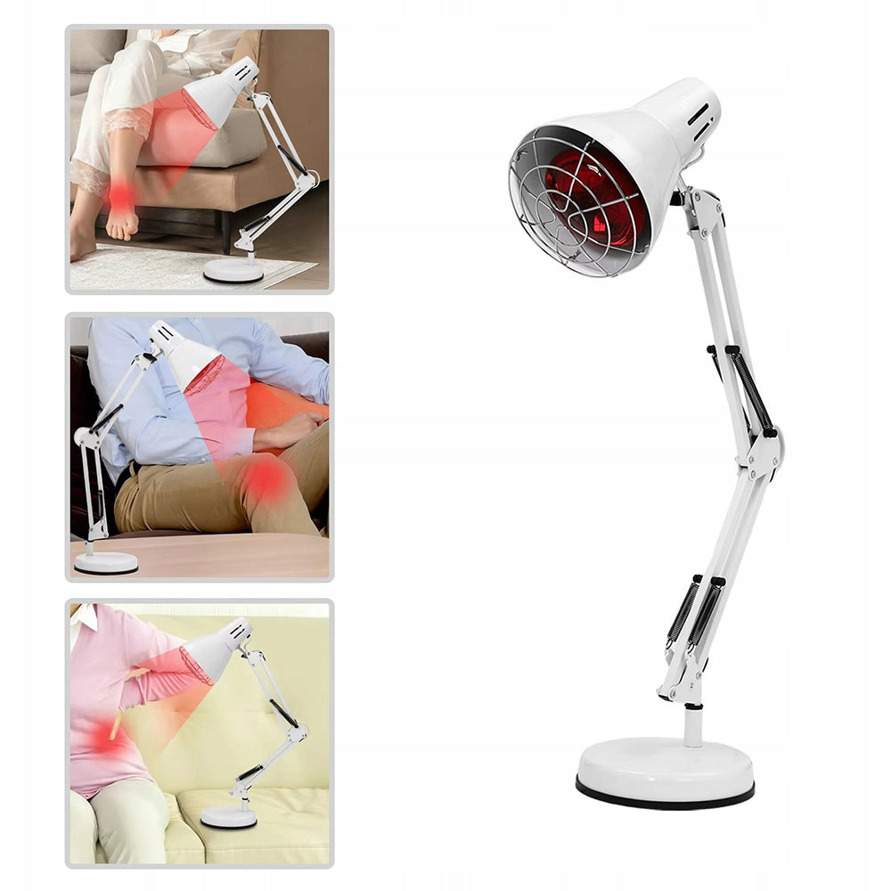 INFRARED LAMP 150W HOME HEAT THERAPY WITH BACK TIMER AND JOINTS Medical device no