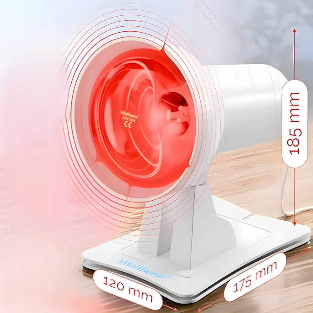 INFRARED LAMP 150W RED LIGHT 4 TEMPERATURE SETTINGS TIMER Medical device no