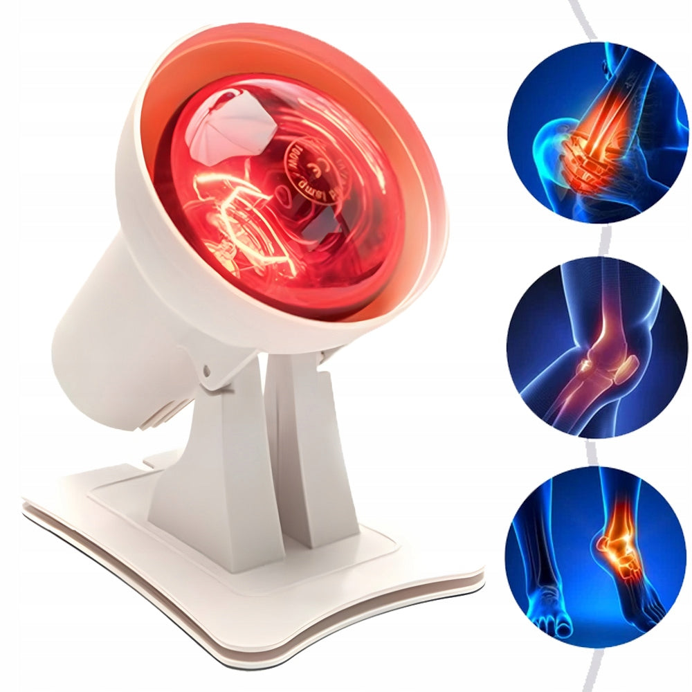 INFRARED LAMP 150W RED LIGHT 4 TEMPERATURE SETTINGS TIMER