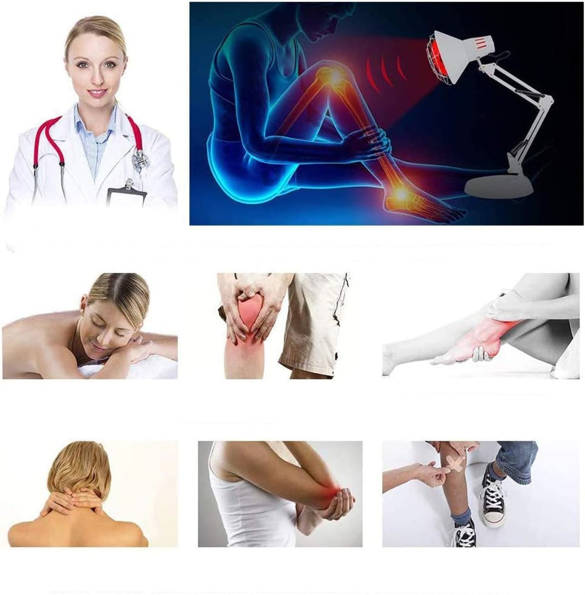 INFRARED LAMP FOR RED LIGHT THERAPY Medical device type accessories for a medical device or a product without an intended medical purpose