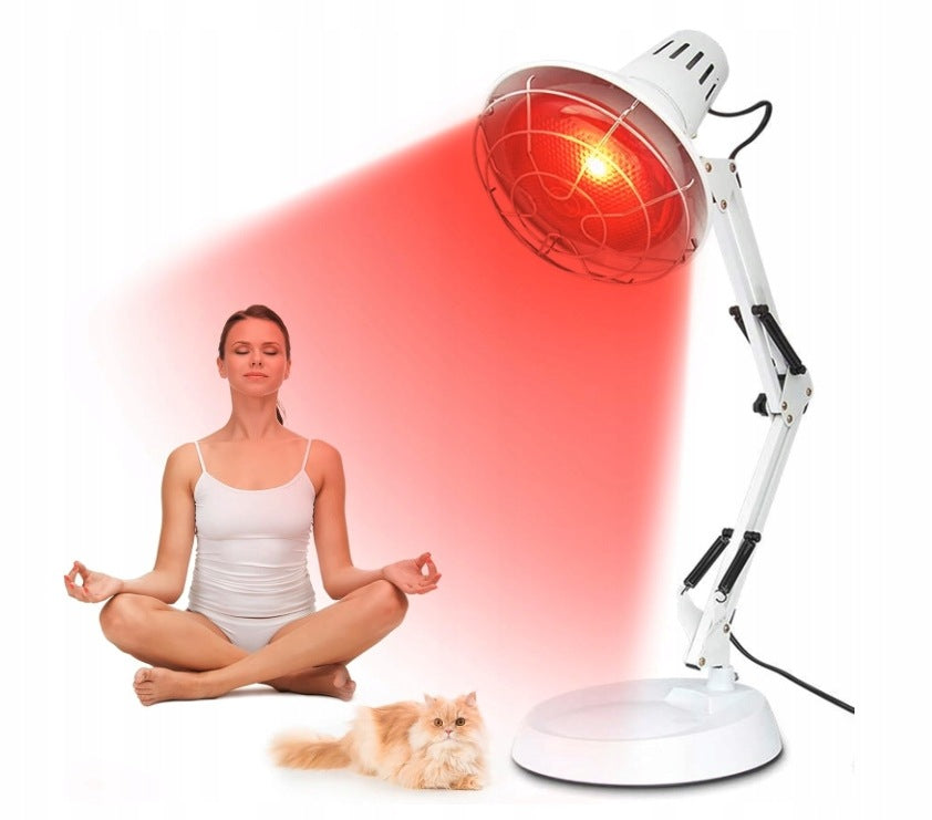 INFRARED LAMP RED LIGHT ADJUSTABLE E27 WHITE HEAT THERAPY