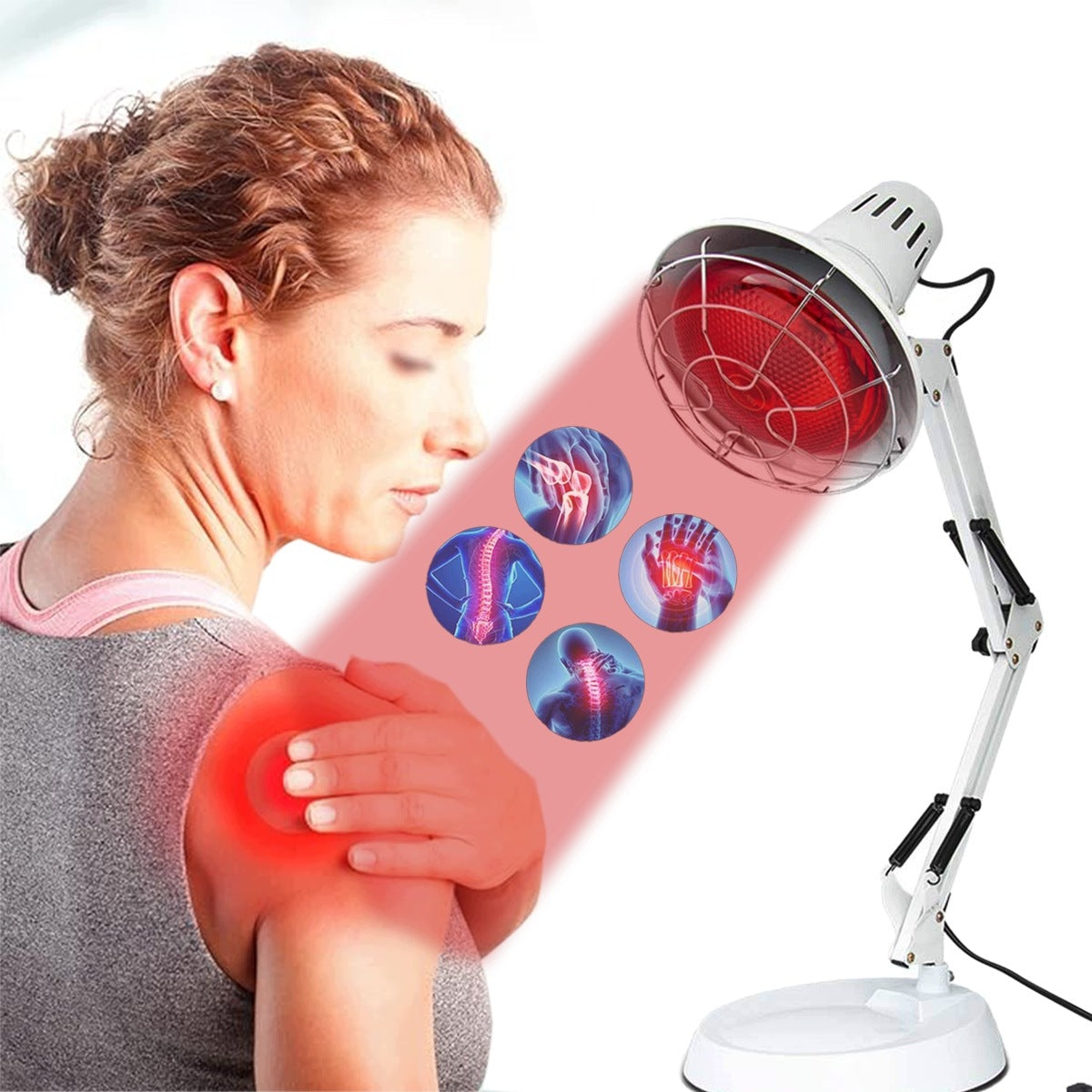 INFRARED LAMP RED LIGHT THERAPY LAMP WITH TIMER 150W Manufacturer of a medical device GF01258888BG