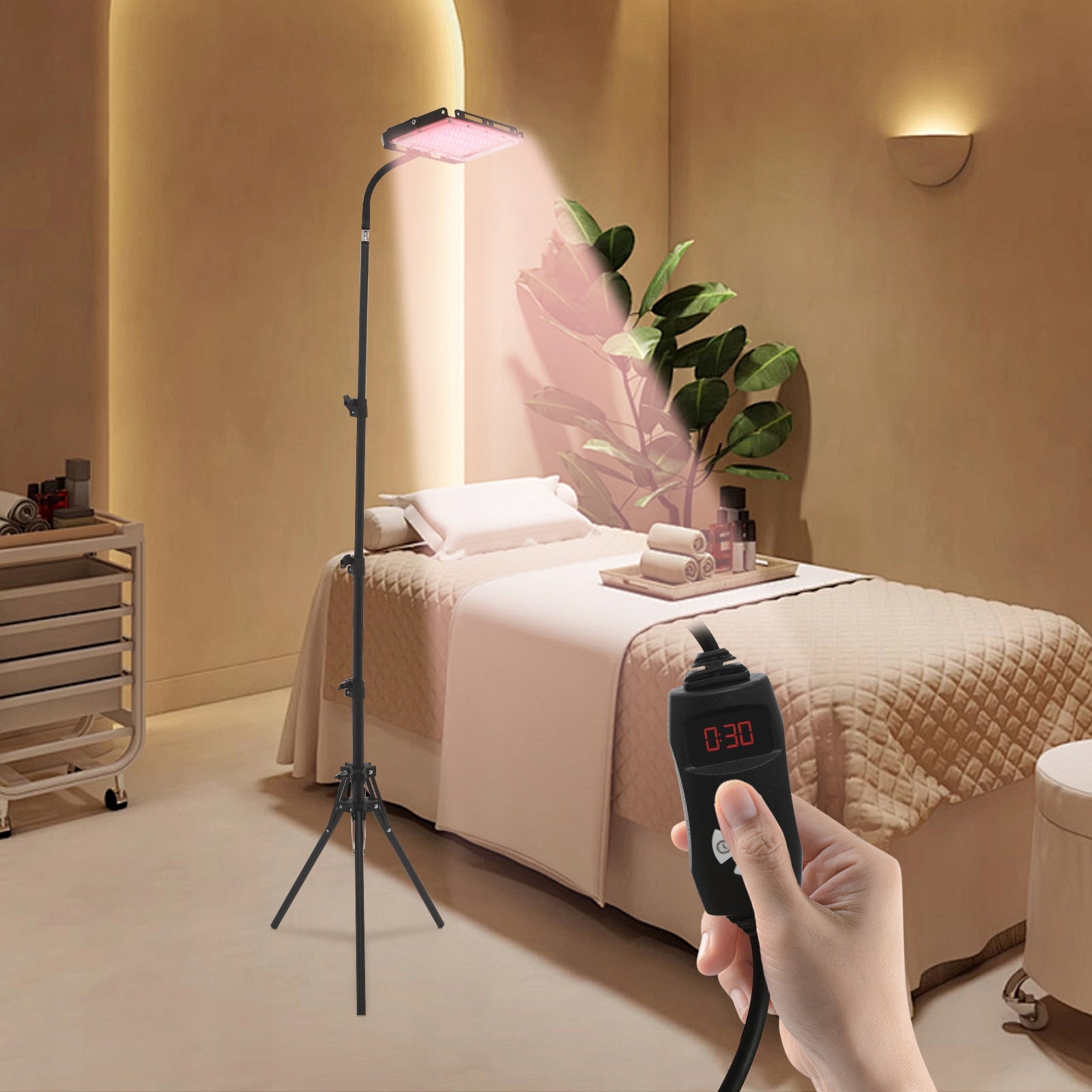 INFRARED LAMP THERAPEUTIC 30W ROTATION 360 DEGREES,5 BRIGHTNESS LEVELS Packaging status original
