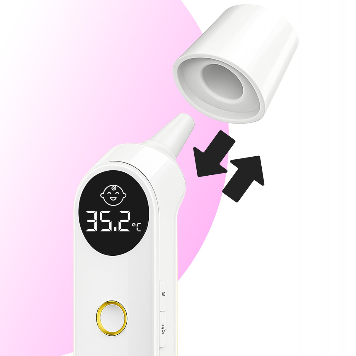INFRARED NON-CONTACT ELECTRONIC THERMOMETER FOR THE BODY OF THE EAR OF OBJECTS Medical device no