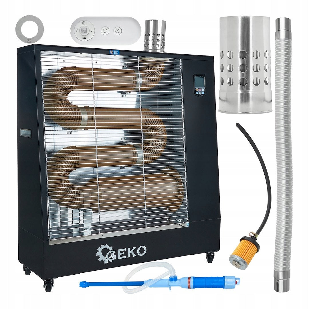 INFRARED OIL HEATER 13KW LCD THERMOSTAT REMOTE CONTROL + PUMP GEKO